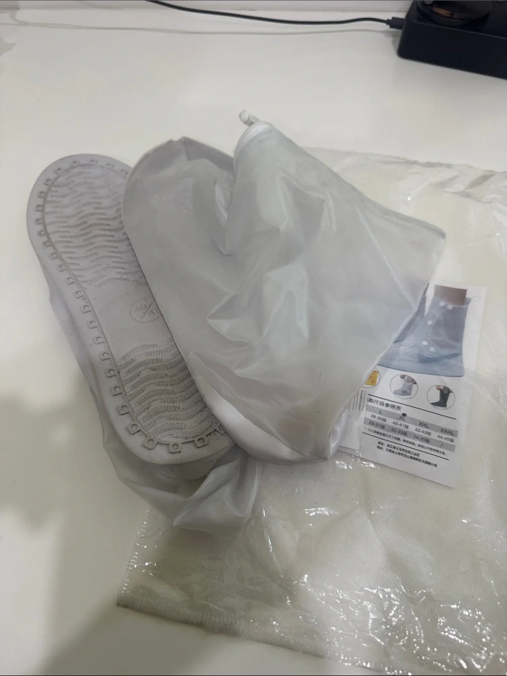 Waterproof White Shoe Covers - Reusable Slip-On Protection